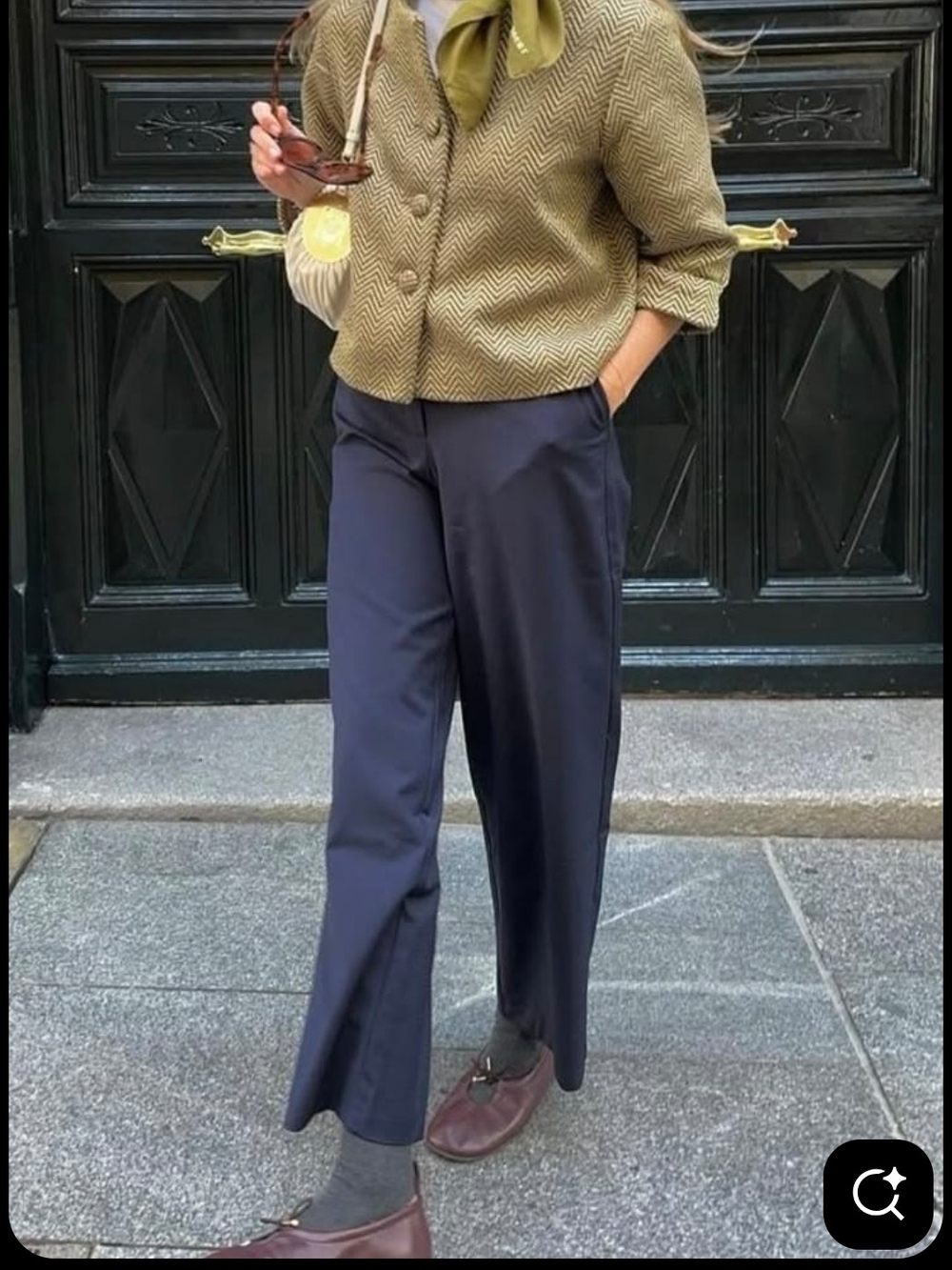 Straight Leg Navy Pants